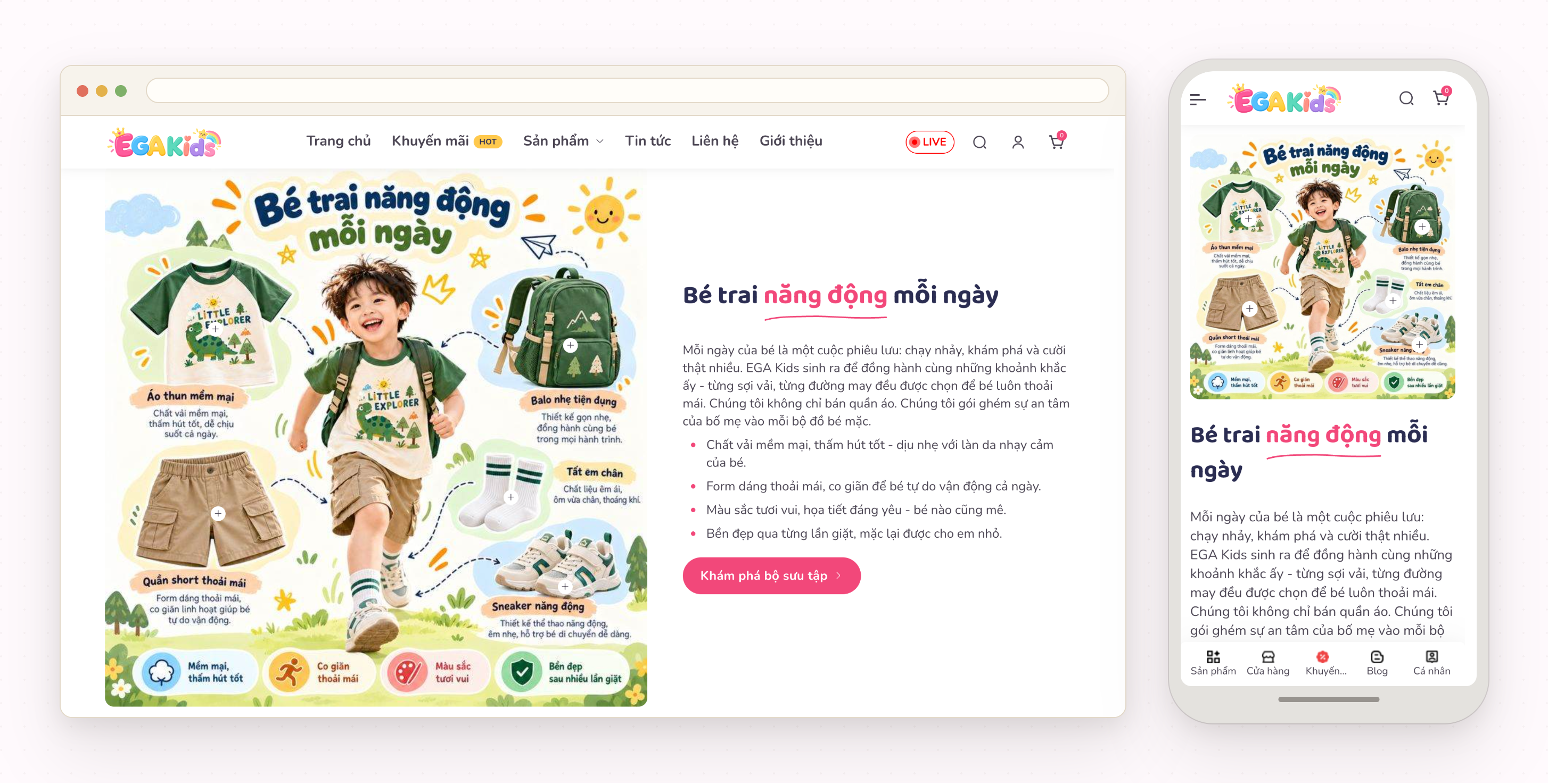 Lookbook mô tả sản phẩm